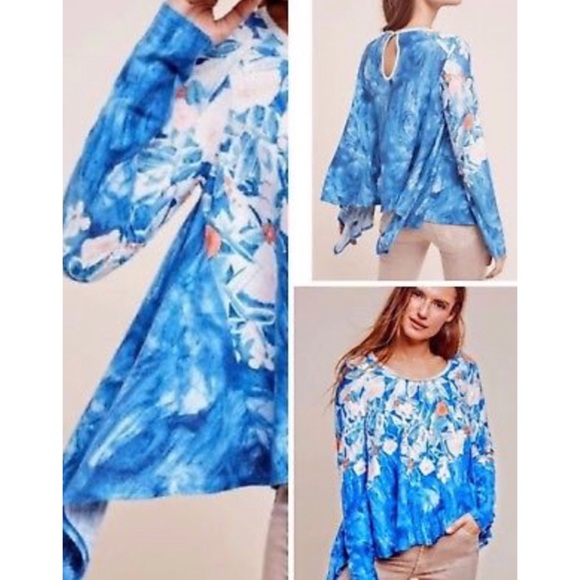 Anthropologie Tops - Anthropology Maeve long sleeve swing flowy top M